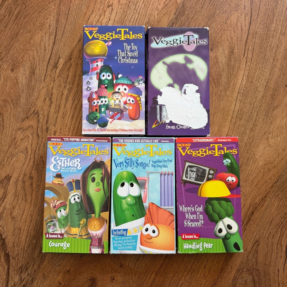 Vintage Y2K VeggieTales VHS Bundle